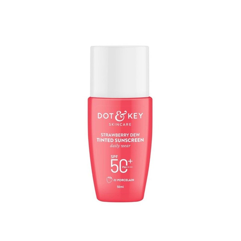 Dot and Key Strawberry Dew Tinted Sunscreen SPF 50+ PA++++ (03 Sand) - Kbazar - Korean Cosmetics Store