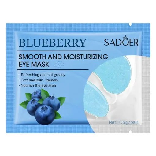SADOER Blueberry Smooth And Moisturizing Eye Mask 7.5g - Kbazar - Korean Cosmetics Store