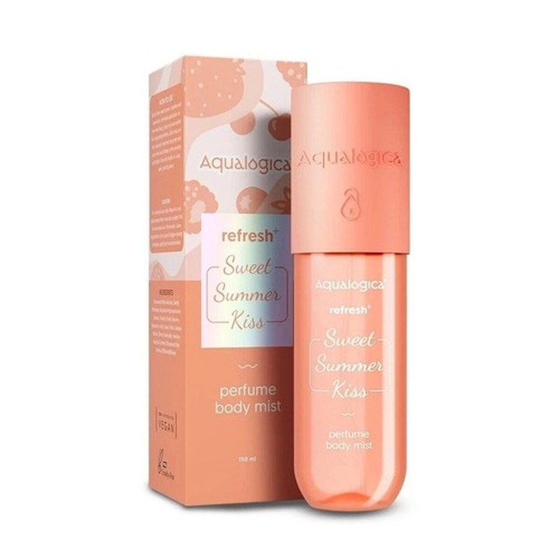 Aqualogica Refresh+ Sweet Summer Kiss Perfume Body Mist 150ml - Kbazar Korean Cosmetics Store