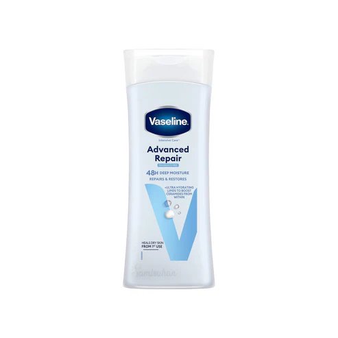 Vaseline Intensive Care Advanced Repair Fragrance Free Lotion 400ml - Kbazar Korean Cosmetics Store