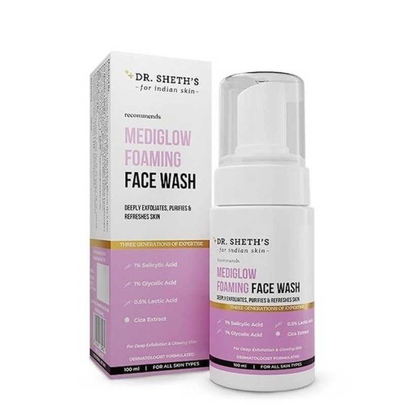 Dr. Sheth’s Mediglow Foaming Face Wash - 100ml face cleanser or face wash price in Bangladesh at Kbazar
