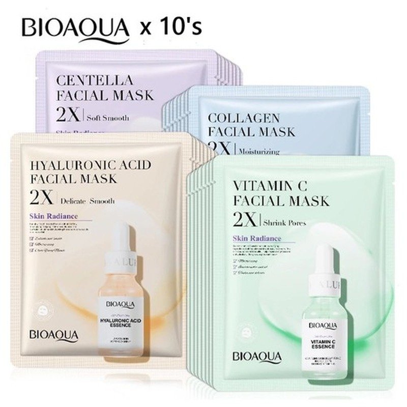 BIOAQUA Aloe Vera Moisturizing Facial Mask 25g - Kbazar - Korean Cosmetics Store