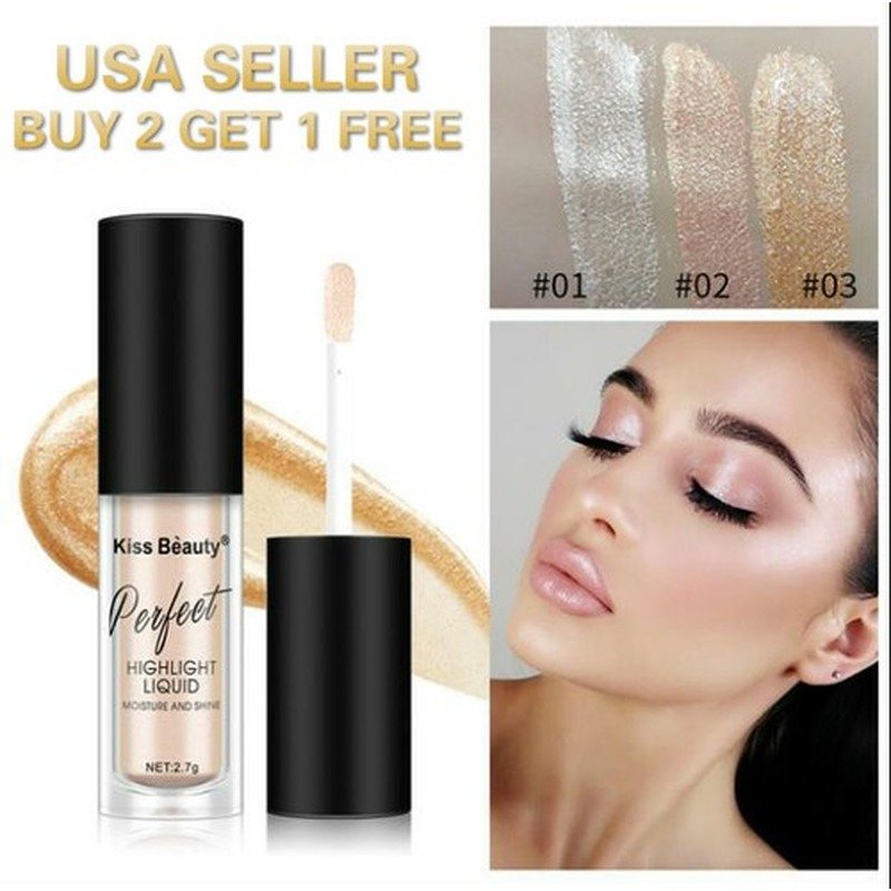 Kiss Beauty Bling Bling Liquid Highlighter #03 - Kbazar Korean Cosmetics Store