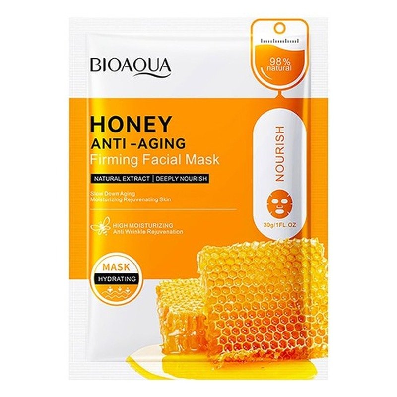 Bioaqua Honey Moisturizing Sheet Mask 25g - Kbazar - Korean Cosmetics Store