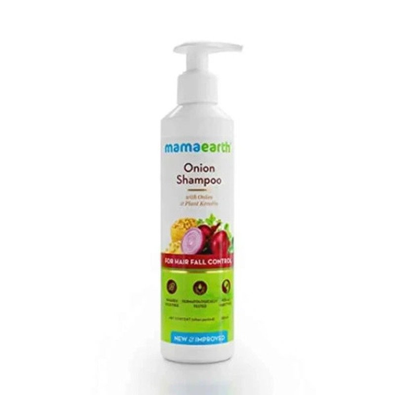 Mamaearth Onion Hair Fall Control Shampoo 250ml - Kbazar - Korean Cosmetics Store