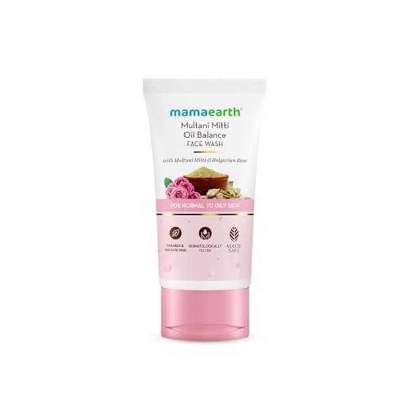 Mamaearth Multani Mitti Oil Balance Face Wash 100ml face cleanser or face wash price in Bangladesh at Kbazar