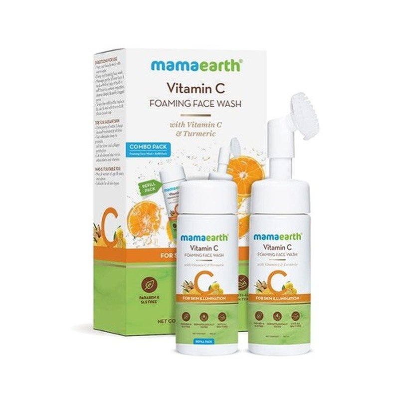Mamaearth Vitamin C Foaming Facewash 150ml face cleanser or face wash price in Bangladesh at Kbazar