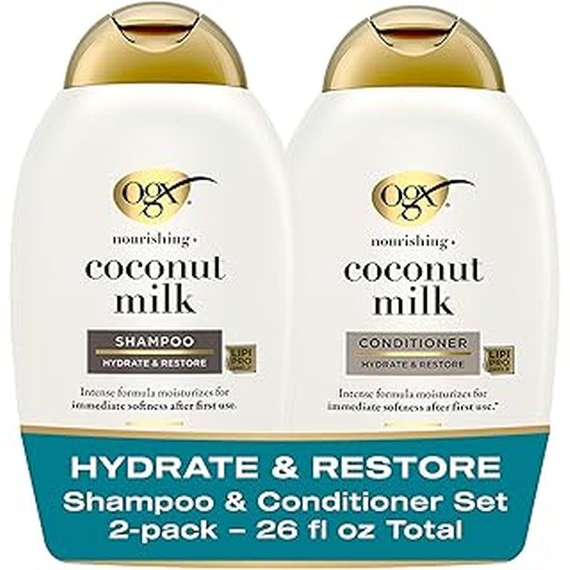 OGX Nourishing Plus Coconut Milk Shampoo 385ml - Kbazar - Korean Cosmetics Store