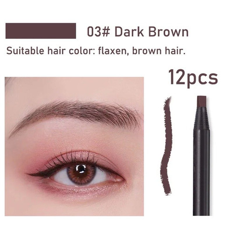 PINKFLASH Waterproof Auto Eyebrow Pencil - 03 Gray Brown (PF-E09) - Kbazar - Korean Cosmetics Store