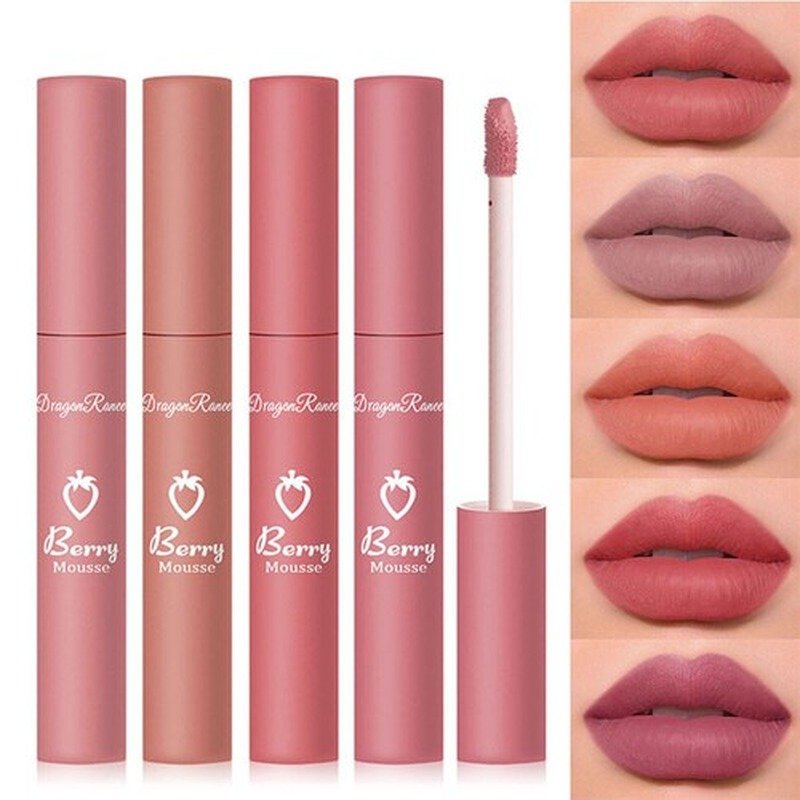Beauty Glazed Matte Liquid Lipstick (119- Tangerine Red) 2.8g - Kbazar - Korean Cosmetics Store