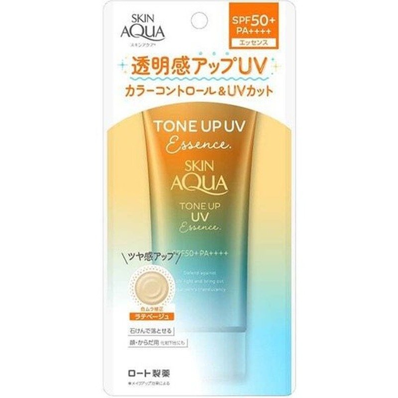 Skin Aqua Tone Up UV Essence Latte Beige 80g - Kbazar Korean Cosmetics Store