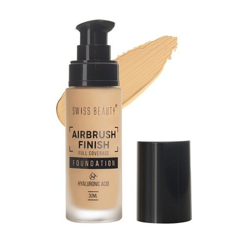 Swiss Beauty Airbrush Finish Foundation Fair Ivory SB-512 - Kbazar Korean Cosmetics Store