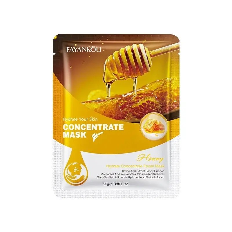 FAYANKOU Honey Hydrate Concentrate Facial Mask 25g - Kbazar - Korean Cosmetics Store