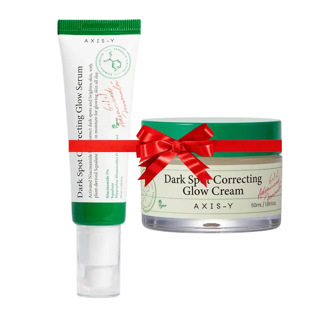 Axis-Y Dark Spot Correcting Glow Cream 50ml + AXIS-Y Dark Spot Correcting Glow Serum 50ml Combo - Kbazar - Korean Cosmetics Store