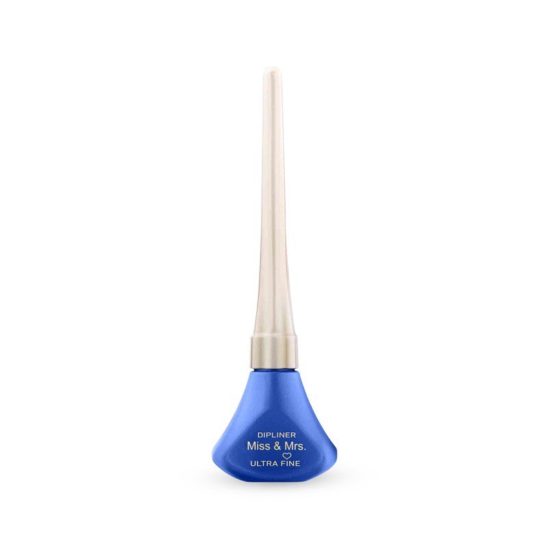 Miss & Mrs Ultra Fine Waterproof Blue Dipliner Eye Liner 4.5ml - Kbazar Korean Cosmetics Store