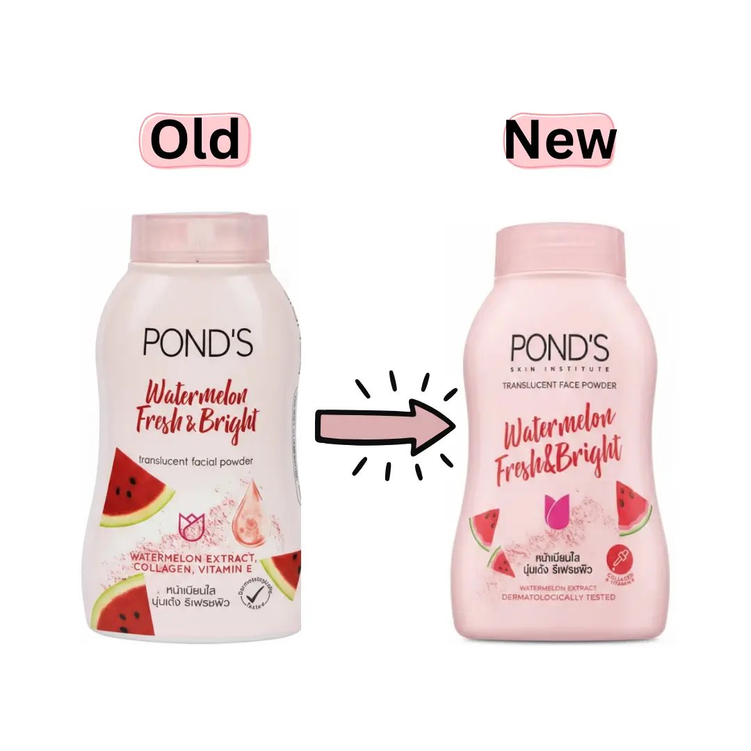 Ponds Watermelon Fresh & Bright Translucent Facial Powder 50g - Kbazar - Korean Cosmetics Store