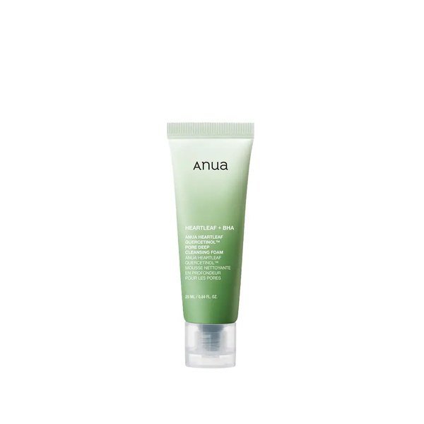 ANUA Heartleaf Quercetinol Pore Deep Cleansing Foam 25ml mini - Kbazar - Korean Cosmetics Store