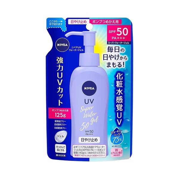 Nivea Sun Protect Super Water Gel Sunscreen SPF50 PA+++ 125g (Refill pack) - Kbazar Korean Cosmetics Store