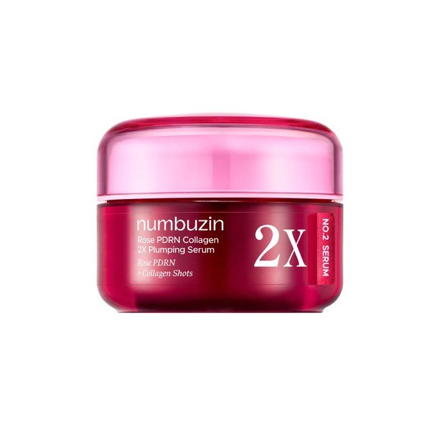 Numbuzin No. 2 Rose PDRN Collagen 2X Plumping Serum 30ml - Kbazar - Korean Cosmetics Store