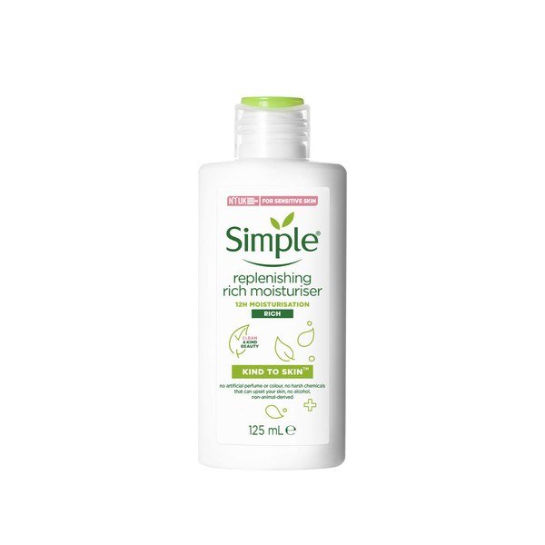 Simple Kind to Skin Replenishing Rich Moisturizer 125ml - Kbazar Korean Cosmetics Store