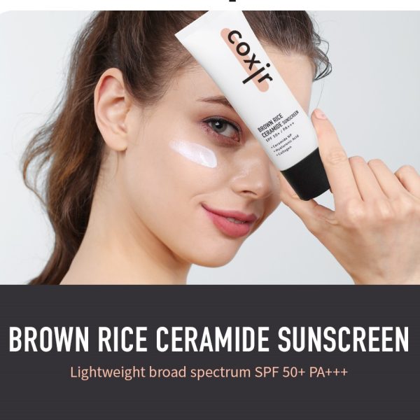 Coxir Brown Rice Ceramide Sunscreen SPF50+ PA+++ 50ml