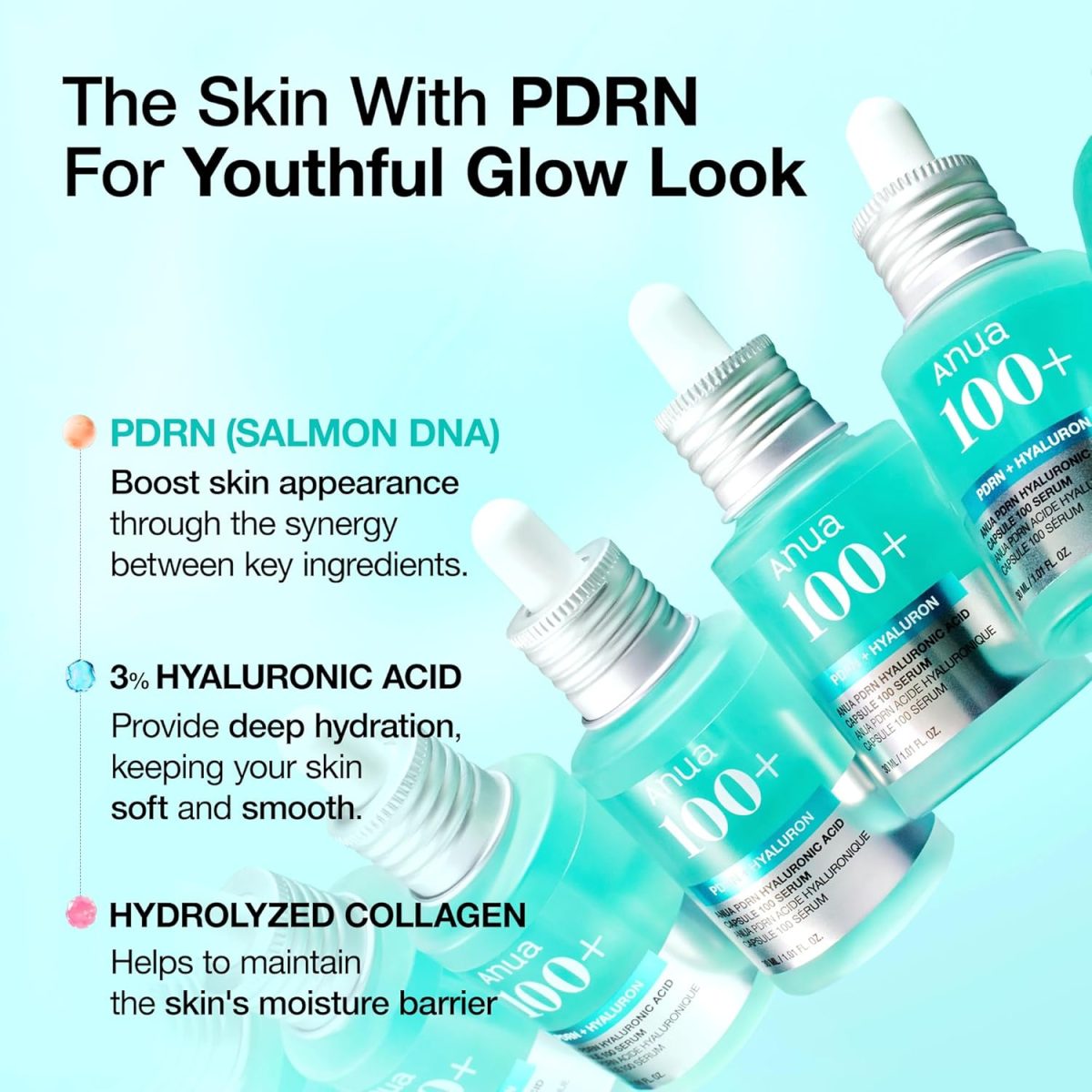 Anua PDRN Hyaluronic Acid Capsule 100 Serum 30 ML