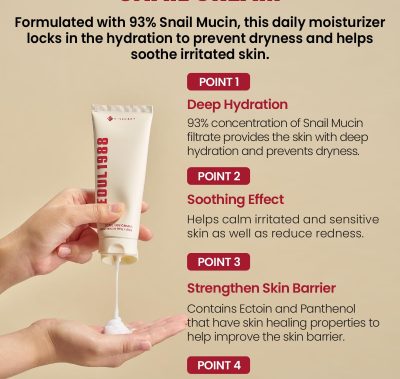 K-Secret Seoul 1988 Cream : Snail Mucin 93+Rice 100ml