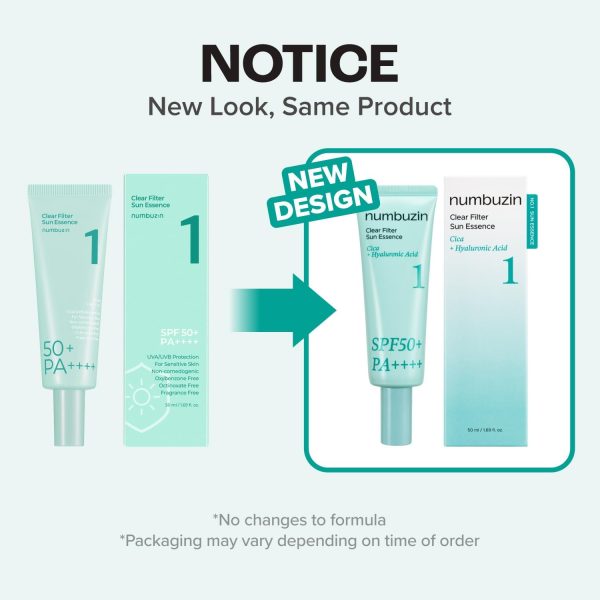Numbuzin No. 1 Clear Filter Sun Essence SPF50+ PA++++ (50 ml)